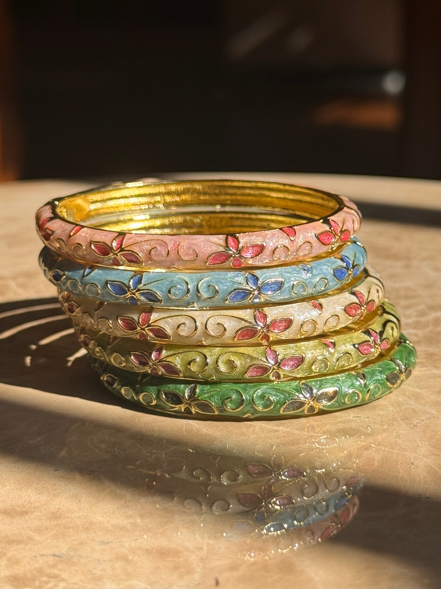 Petal Enamel Bangle