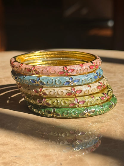 Petal Enamel Bangle