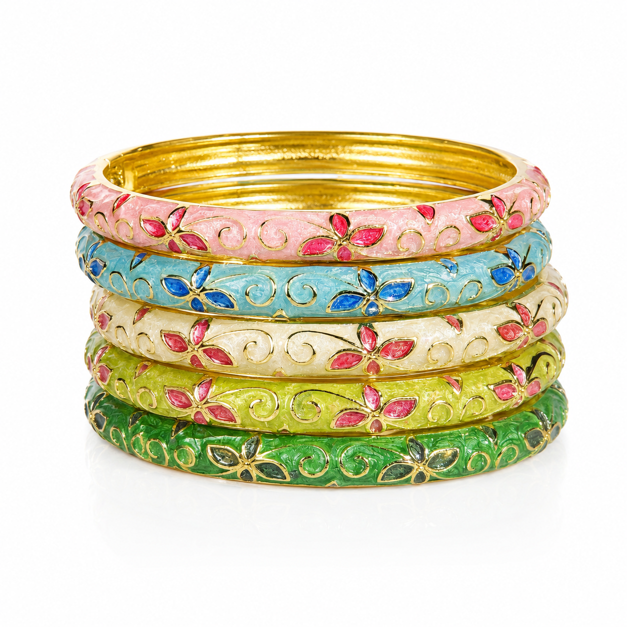 Petal Enamel Bangle