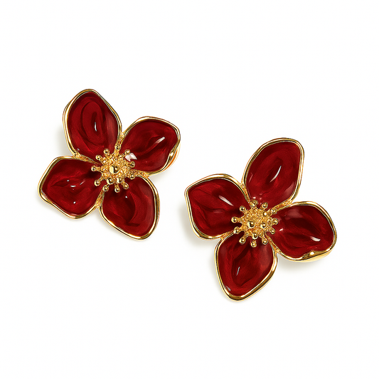 Hibiscus Earrings